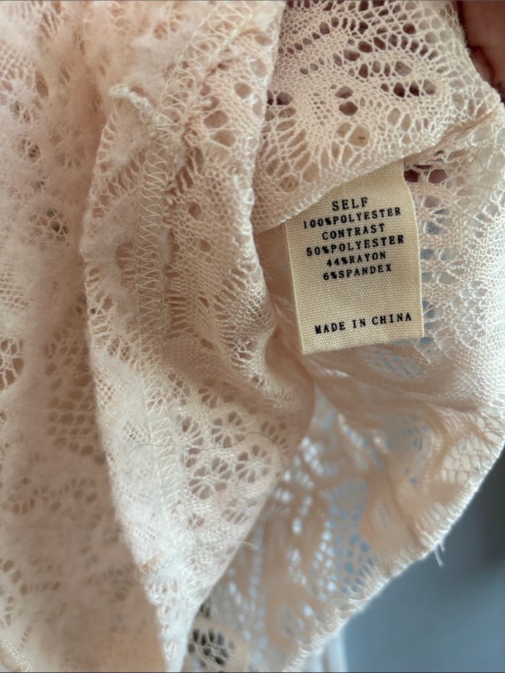 gimmicks by BKE Cream Lace Long-Sleeve Sweatshirt - Picture 3 of 12